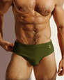 Reputation Sunga 01 Signature Cut Men's Swim Brief – Olive Green