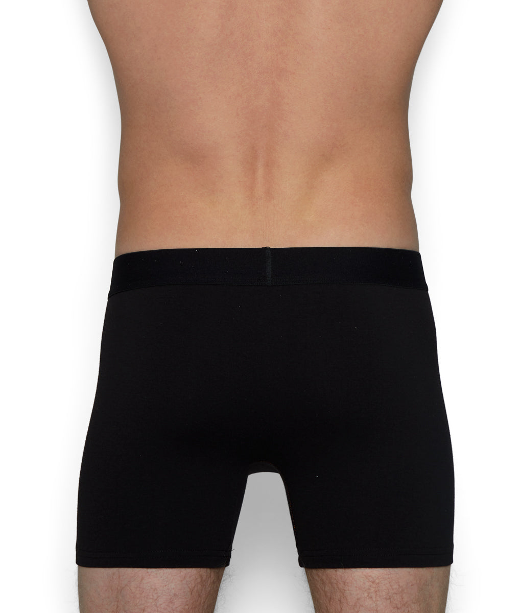 Wood Boxer Brief with Fly Black