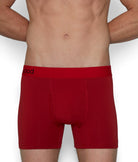 Wood Boxer Brief with Fly Crimson-red