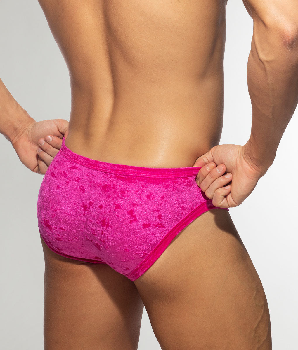 Addicted Velvet Shady Bikini Brief Fuchsia