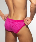 Addicted Velvet Shady Bikini Brief Fuchsia