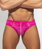 Addicted Velvet Shady Bikini Brief Fuchsia