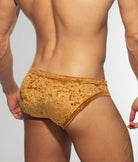 Addicted Velvet Shady Bikini Brief Mustard
