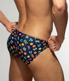 Addicted Emoji Bikini Brief Navy