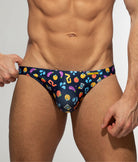 Addicted Emoji Bikini Brief Navy