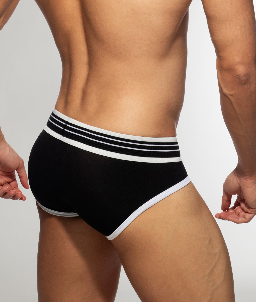 Addicted Double Trouble Brief Black
