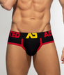 Addicted Tricolor Pique Brief Black