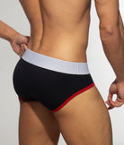 Addicted Black Pique Brief Black