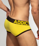 Addicted Naked Feeling Brief Yellow - men's brief with supportive pouch, back view
