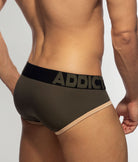 Addicted Naked Feeling Brief Khaki - men's brief with supportive pouch, back view
