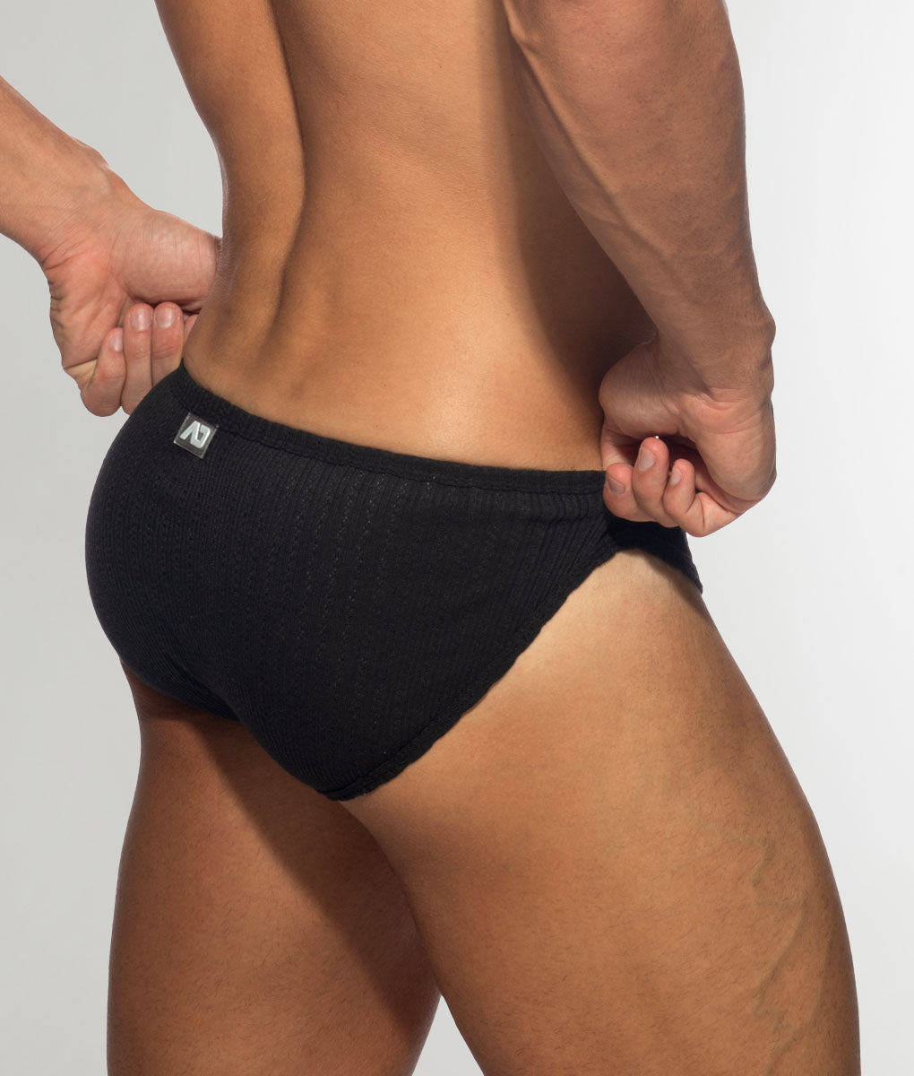Addicted Puff Bikini Brief Black