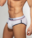 Addicted Cotton Curved Brief White
