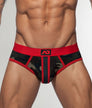 Addicted Camo Stripe Brief Red