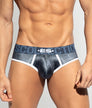 ES Collection Velvet Stripes Brief Navy