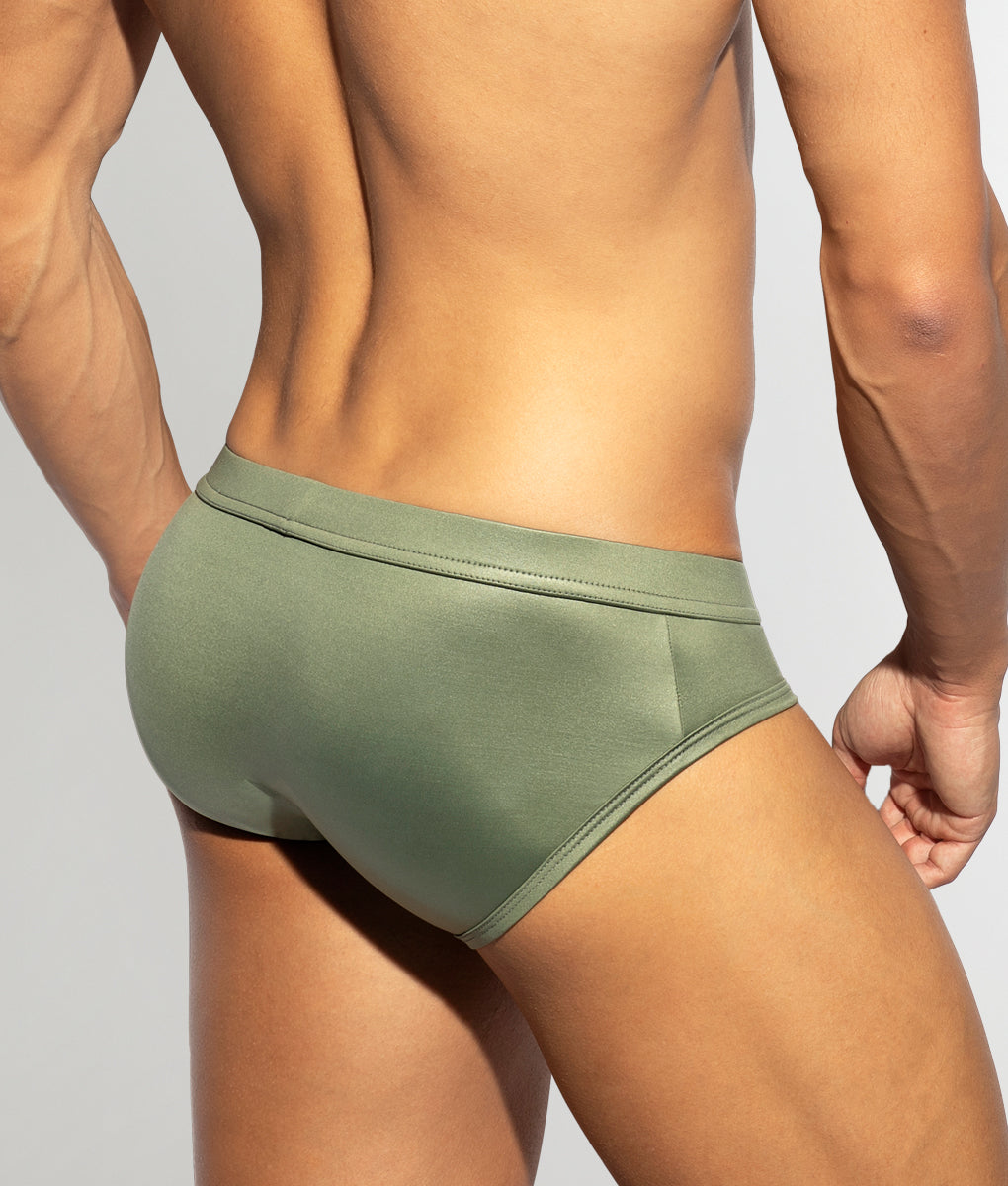 ES Collection Eco Shiny Brief Khaky