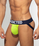 Addicted Flame Jockstrap Neon-yellow