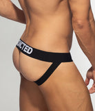 Addicted Black & White Jockstrap Black