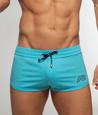 Addicted Swoosh Shorts Turquoise