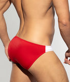 Addicted Flags Swim Brief Red
