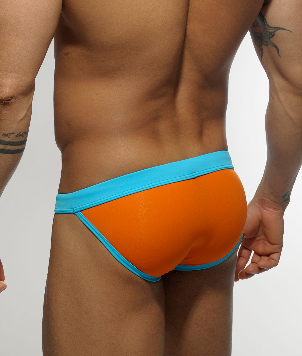 Addicted Sexy Low Rise Swim Brief Orange