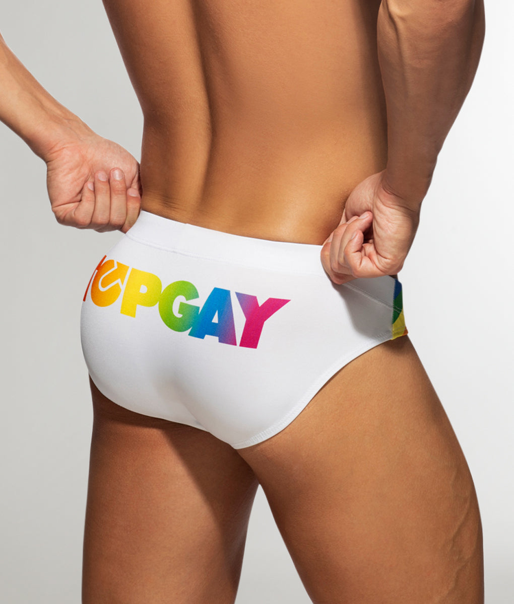 Addicted Topgay Swim Brief White