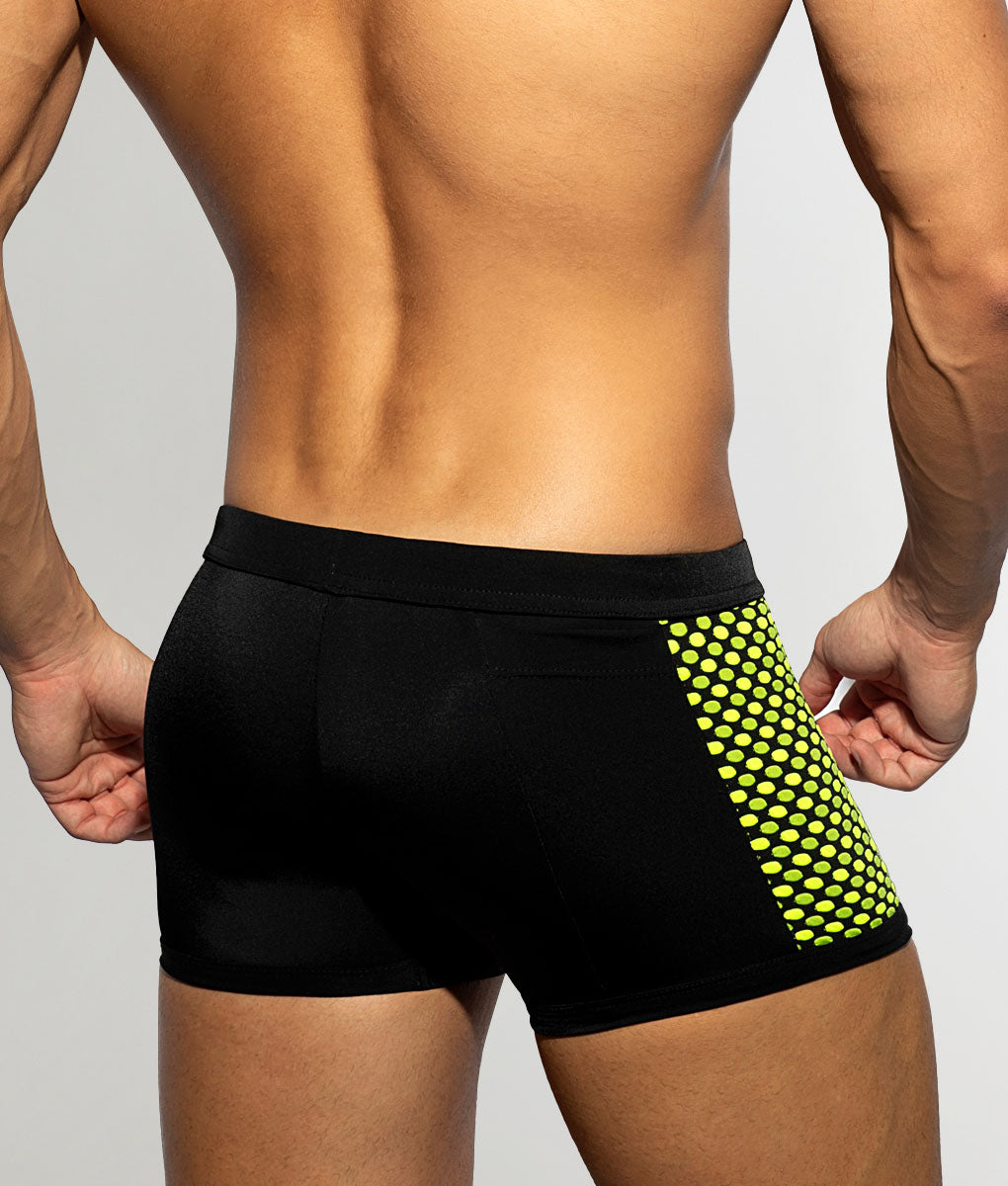 Addicted Disco Pop Swim Trunk Black