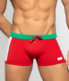 Addicted Flags Swim Trunk Red