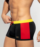 Addicted Flags Swim Trunk Black