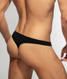 Addicted Cotton Thong Black