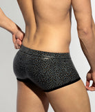 ES Collection Shiny Leopard Trunk Charcoal