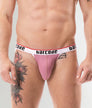 Barcode Berlin Cosme Jockstrap Brownishpurple-white