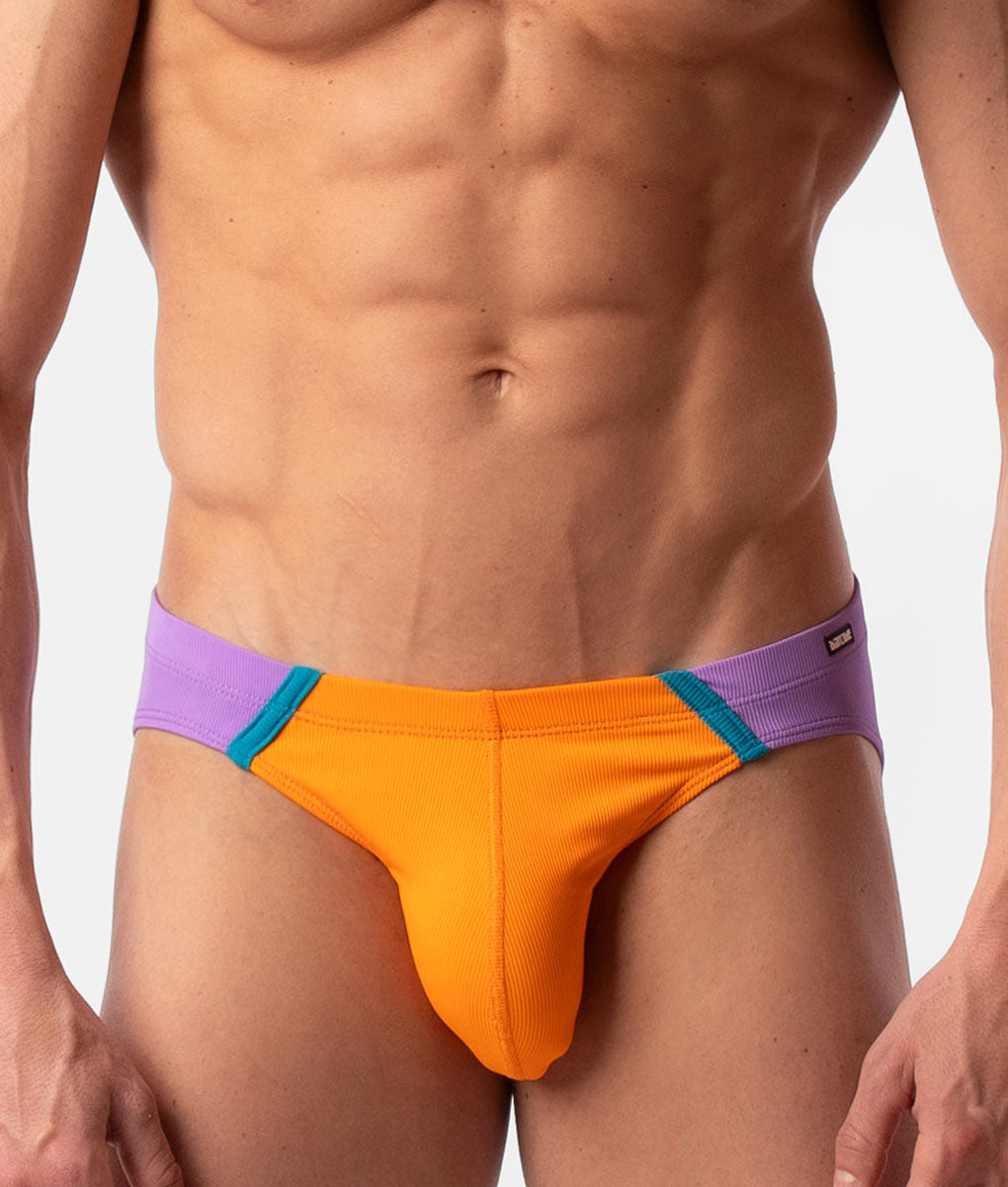 Barcode Berlin Avas Swim Brief Orange-lila-blue
