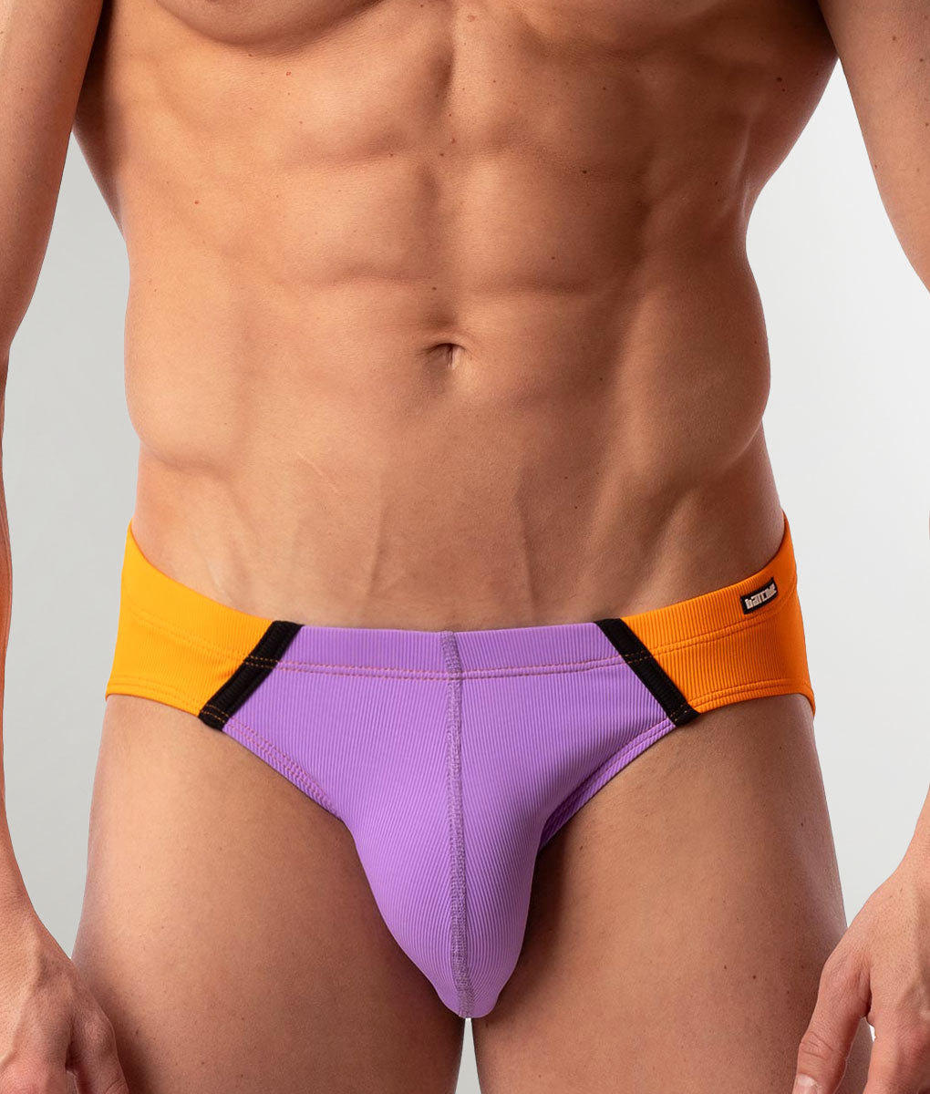 Barcode Berlin Avas Swim Brief Lila-orange-black