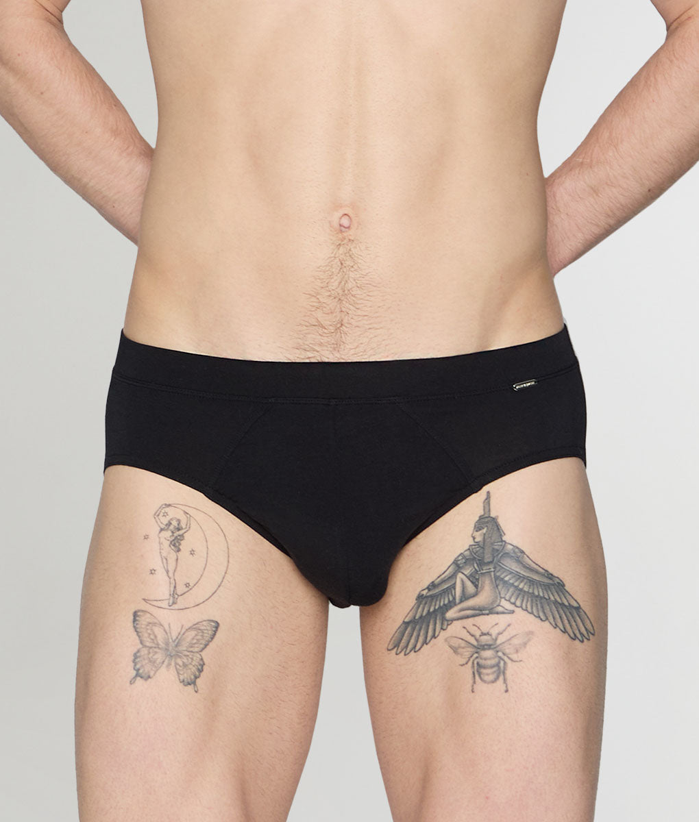 Blackspade Silver Brief Black