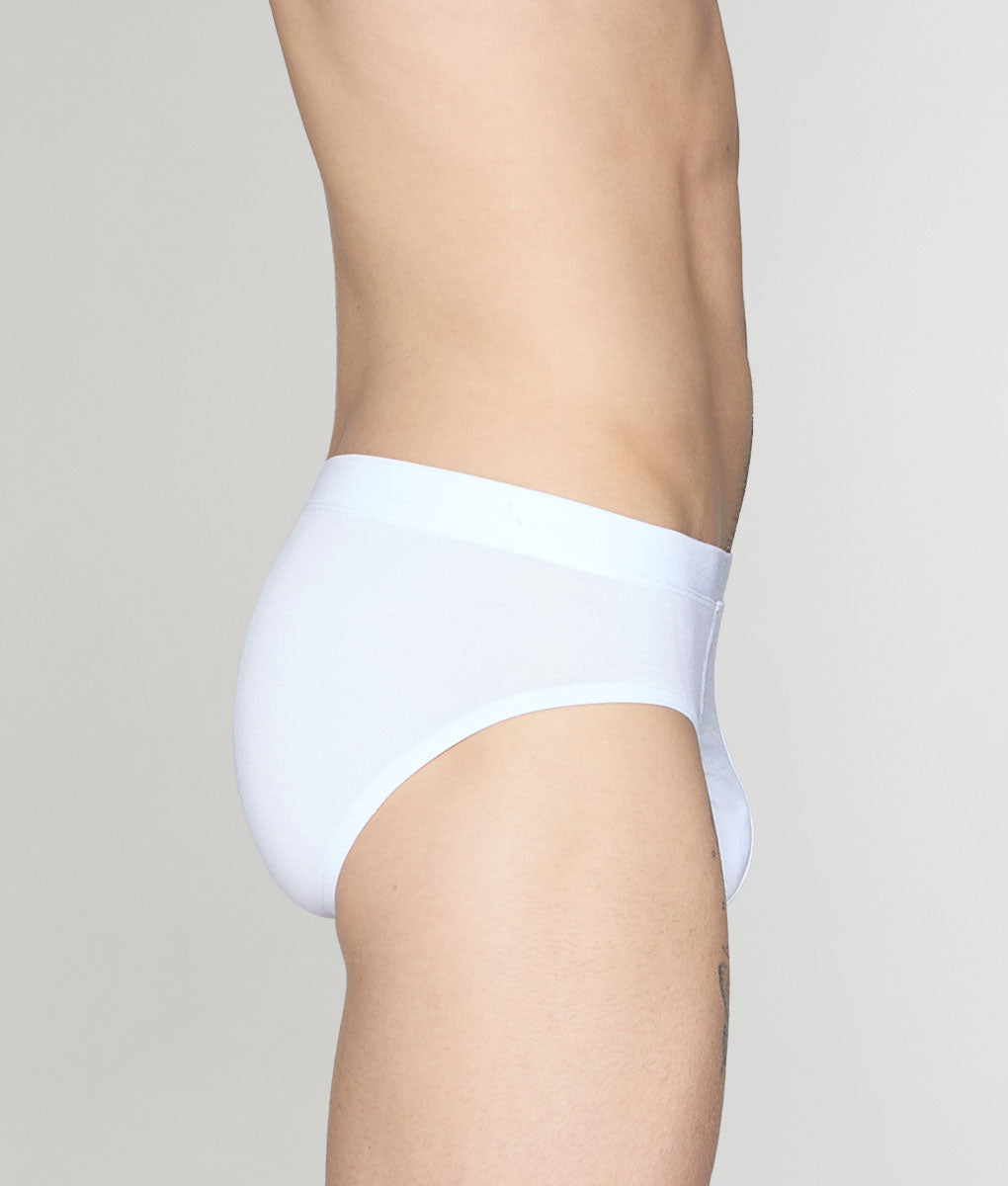 Blackspade Silver Brief White