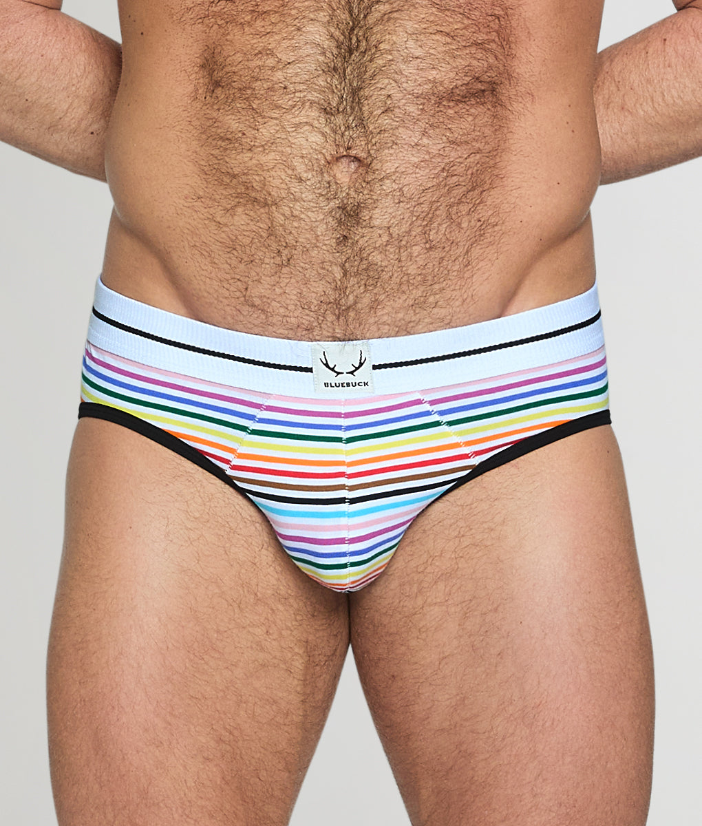 Bluebuck Pride Low Rise Brief White