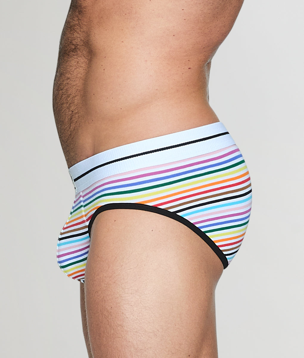Bluebuck Pride Low Rise Brief White