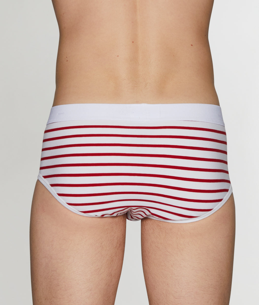 Bluebuck Nautical Brief Bluebuck Nautical Brief White-red-stripes