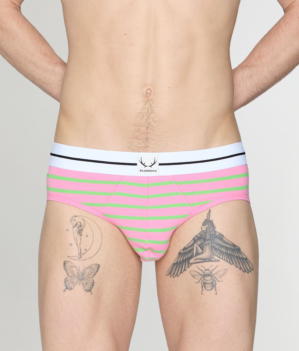 Bluebuck Nautical 25 Brief Pink-green