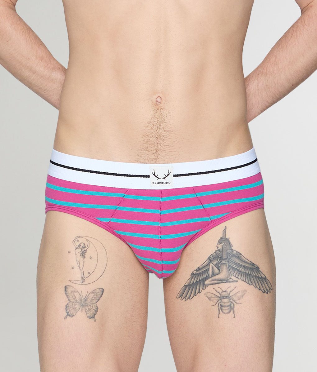 Bluebuck Nautical 25 Brief Cactus-flower-viridian-green