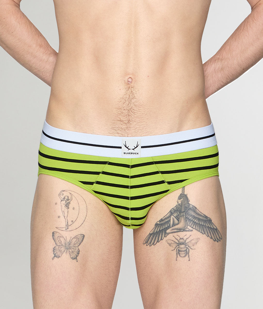 Bluebuck Nautical 25 Brief Lime-green-black