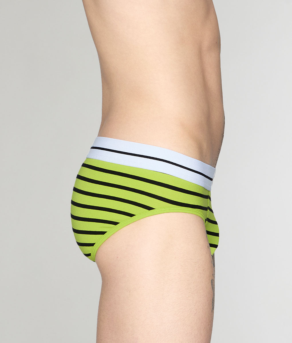 Bluebuck Nautical 25 Brief Lime-green-black