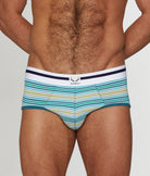 Bluebuck Mini Stripe Brief Bluebuck Mini Stripe Brief Small-green-stripes