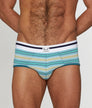 Bluebuck Mini Stripe Brief Bluebuck Mini Stripe Brief Small-green-stripes