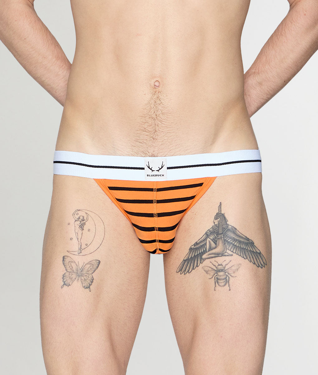 Bluebuck Nautical 25 Jockstrap Orange-black