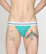 Bluebuck Nautical 25 Jockstrap Mint-leaf-blue-yonder-stripes