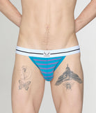 Bluebuck Nautical 25 Jockstrap Mosaic-blue-deep-lavender