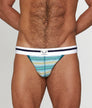 Bluebuck Mini Stripe Jockstrap Bluebuck Mini Stripe Jockstrap Small-green-stripes