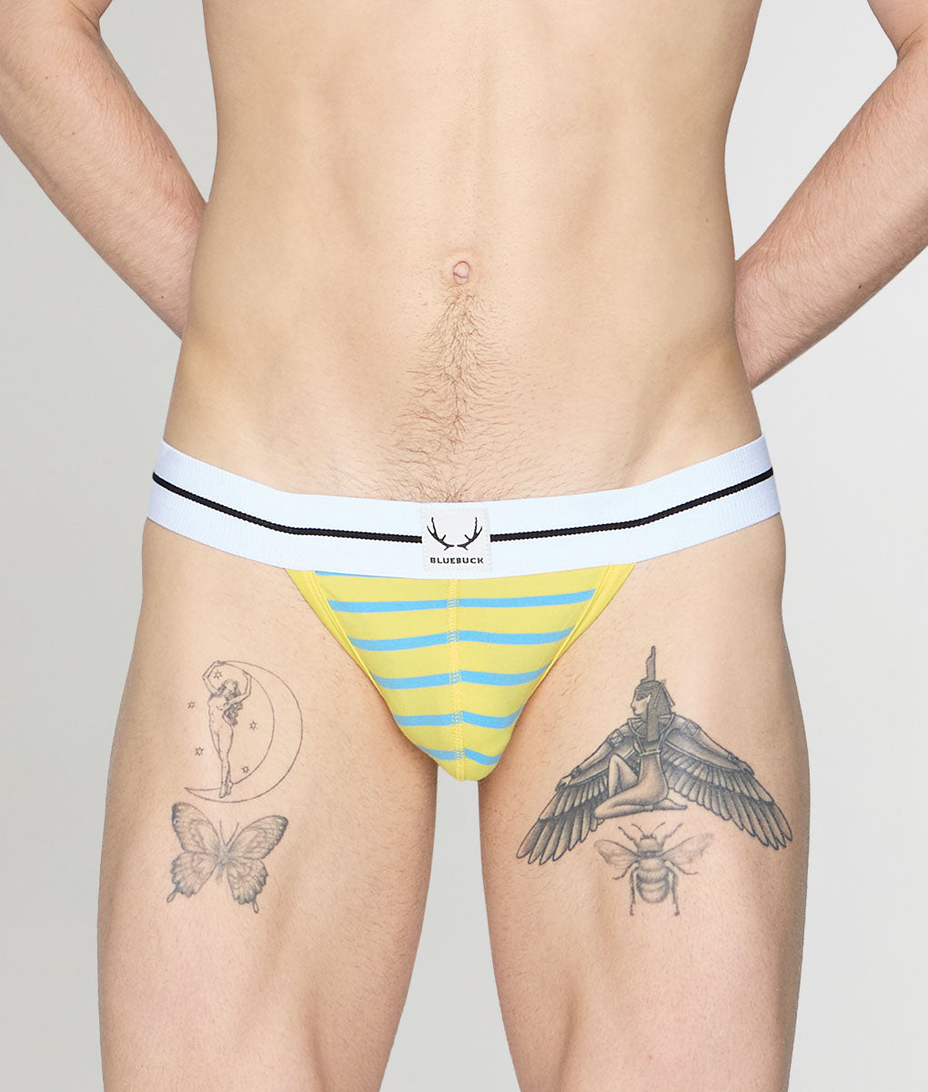 Bluebuck Nautical 25 Thong Yellow-blue