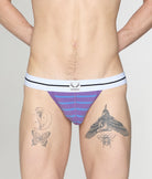Bluebuck Nautical 25 Thong Deep-lavender-blue-yonder